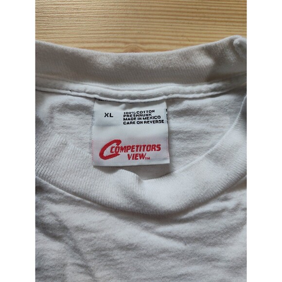 Competitor View Dale Earnhardt Shirt Extra Large White Vintage Daytona 500 3 Men - Picture 4 of 6